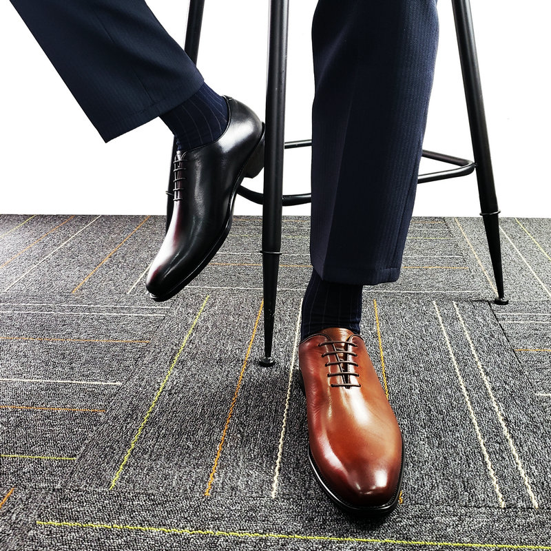 【高档皮质系列】隐形男鞋真皮鞋