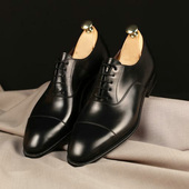 皮鞋 35大码 男鞋 真皮商务正装 秋季 45英伦尖头三接头牛津鞋 36小码