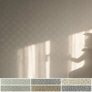 京三木 藤艺编织纹无缝墙布 新中式窗格日式茶室书房星级宾馆 B51