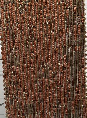 复古金线树皮斑驳 无缝墙布  轻奢红色酒店卧室会所别墅背景墙 B2