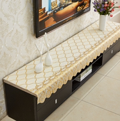 定制欧式 电视柜桌布长方形客厅台布鞋 柜布防水PVC烫金床头柜盖布