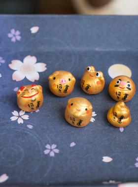 龙虎作招财摆件日本进口