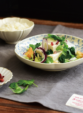 日本进口 Studio M'复古甘洋菊 ins陶瓷深盘甜品蛋糕小碟 送礼