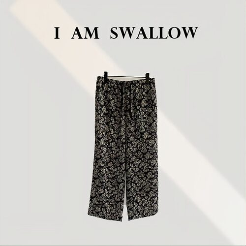 【A/M Swallow】百棉松紧腰碎花休闲裤W-1029#007