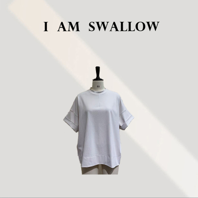 【A/M Swallow】高弹丝绵短袖T恤R-6056#002