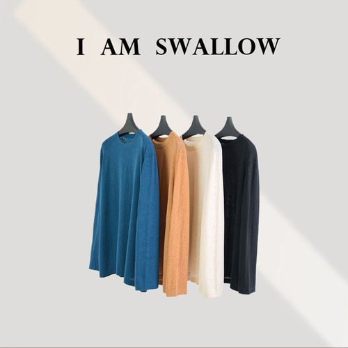 【A/M Swallow】亚麻长袖打底衫W-1308#997