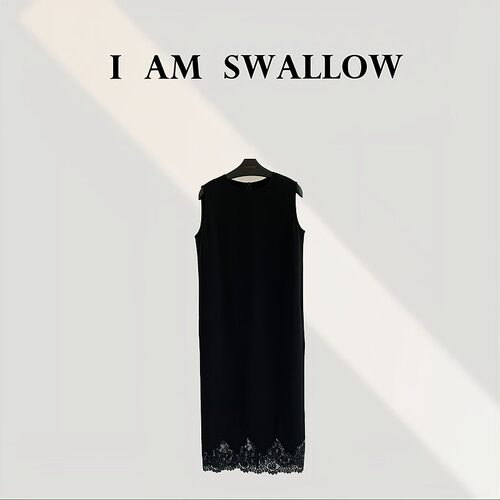 【A/M Swallow】三醋酸蕾丝拼接连衣裙W-1027#77