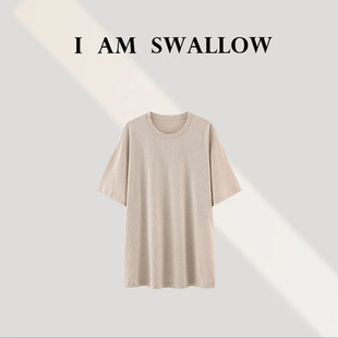 【A/M Swallow】台风天*阔版净色短袖T恤R6035T#002