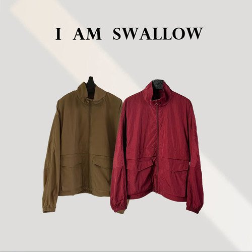 【A/M Swallow】立领大口袋长袖外套W-1267#152