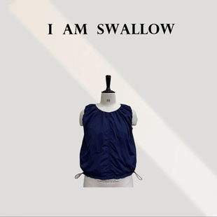 【A/M Swallow】Japan盐缩尼龙背心W-1081#7758