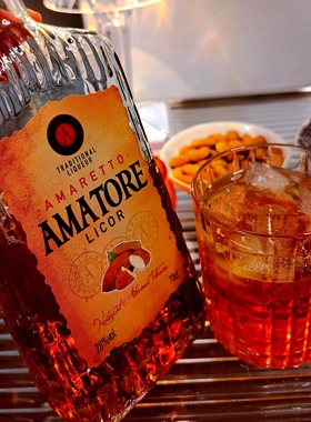一口会爱上 黄金杏仁甜酒！西班牙进口Amatore餐后甜酒微醺晚安酒