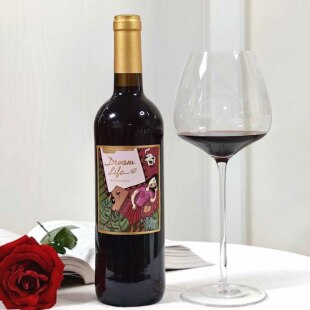 西班牙Dream 不酸涩 微微甜 Life理想生活半甜红葡萄酒 高颜值