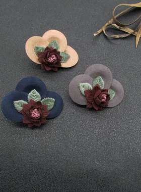 PESA原创手工胸花胸针配饰毛衣布艺花朵装饰别针百搭日系胸针气质