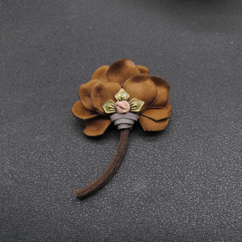 原创设计布艺复古大衣胸花个性简约西装胸针装饰外套披肩旗袍配饰