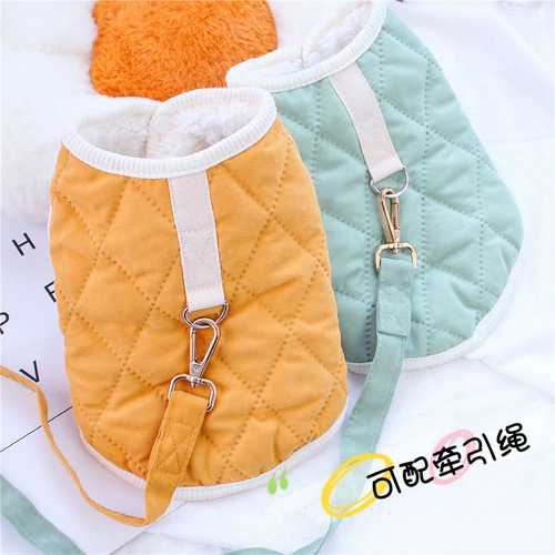 Домашние животные осень и зимняя одежда Тедди щенка хлопчатобумаж