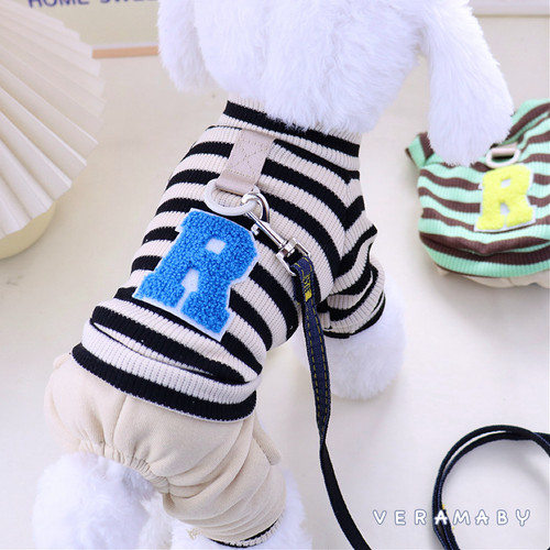 宠物针织四脚卫衣泰迪比熊博美雪纳瑞小狗狗衣服小型幼犬春秋冬款