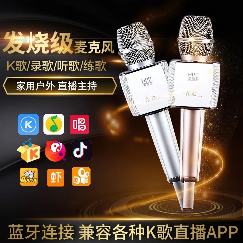HPP全能靓声麦克风杨姣定制版音响一体话筒手机蓝牙无线全民唱歌