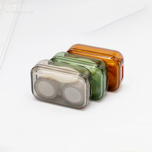 双联盒 爆款 系列 隐形眼镜盒 B46 透明 唯美时尚 美瞳盒 新款 特价