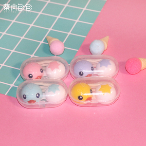 凯达隐形眼镜盒 隐形眼镜伴侣盒 新款 简易 方便 小鸭子可爱82076