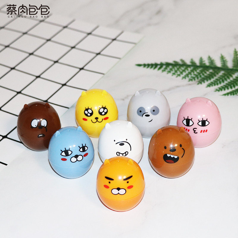 新款 隐形眼镜盒 动物造型隐形眼镜伴侣盒美瞳盒 爆款 立体可爱熊