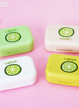 小巧可爱隐形眼镜盒 时尚 礼物礼品 伴侣盒 美瞳盒 家用盒特价B17