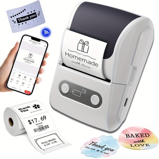 Portable mini thermal label printer.便携迷你热敏标签打印机