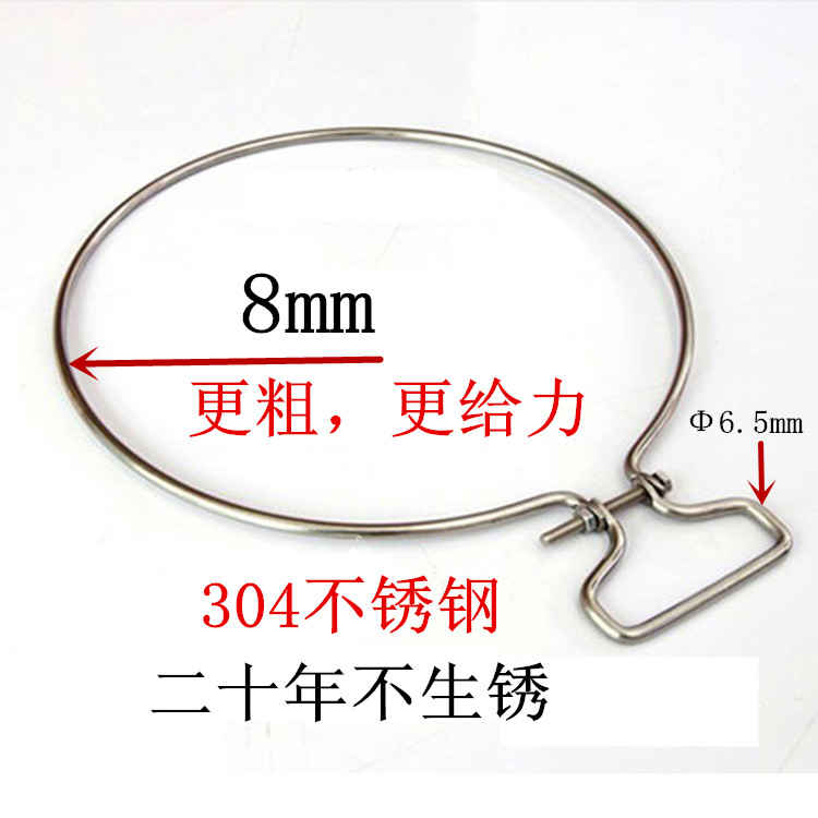 菜板圆形加固钢圈手提菜墩防裂