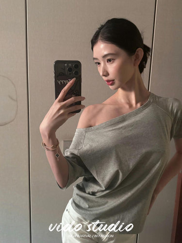 基础宽松T恤女士短袖上衣2024夏
