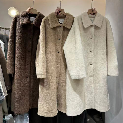 韩系皮毛一体环保貂绒大衣韩版