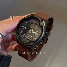 weneed时尚大表盘手表女款正品名牌2025新款个性潮流简约情侣表