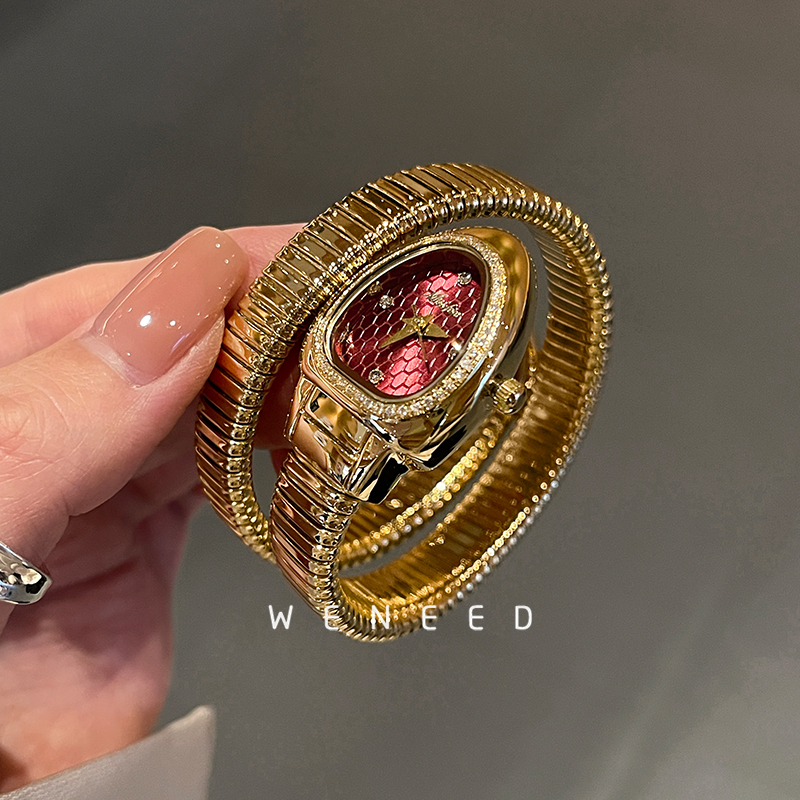 weneed蛇形手镯手表女款轻奢小众正品名牌高级感女士蛇头气质女表