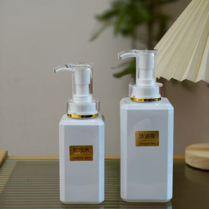 300ml500ml方瓶男女士洗面奶瓶卸妆油卸妆乳按压瓶化妆品分装空瓶