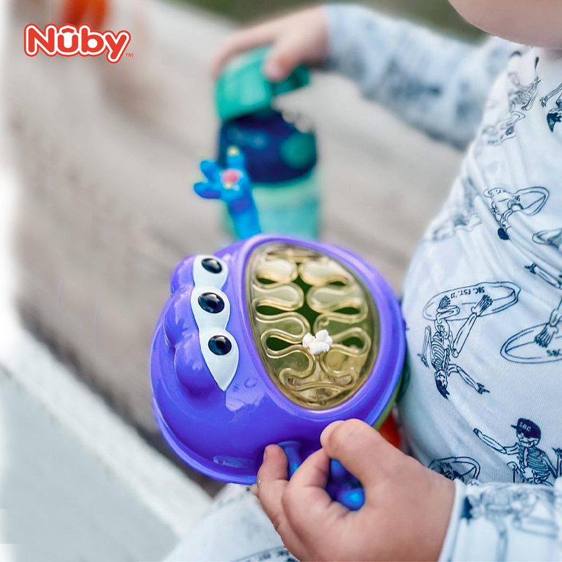Nuby努比零食杯防泼洒零食碗