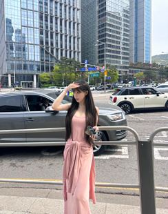 5折捡漏 人间水蜜桃 GABBY 显瘦气质裙L636 女装 连衣裙修身
