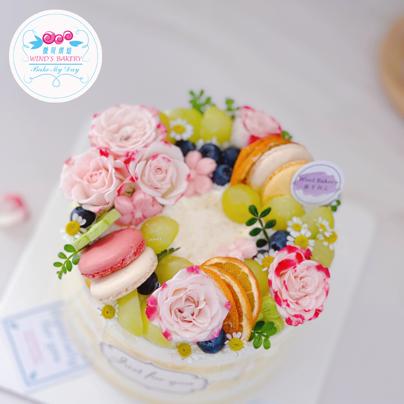 微贝烘焙上海生日蛋糕动物奶油