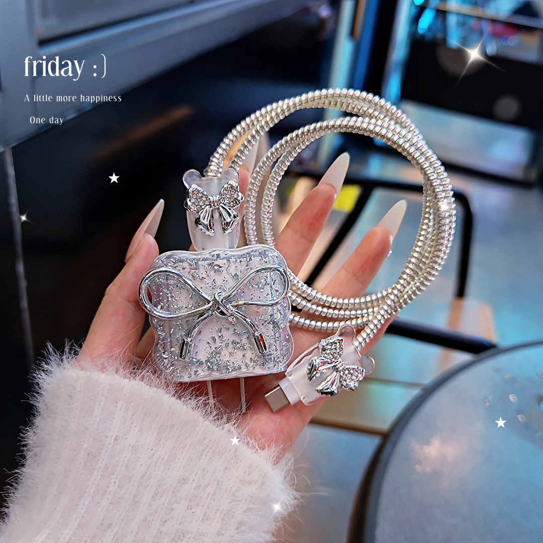 数据线保护套20w适用苹果15手机快充iphone16promax13壳充电器14