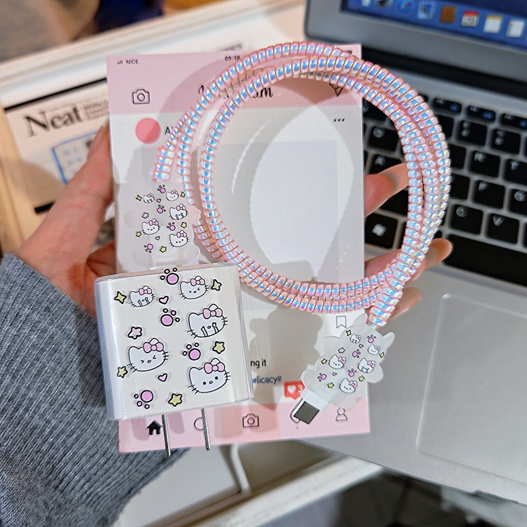 数据线保护套20w适用苹果15手机快充iphone16promax13壳充电器14