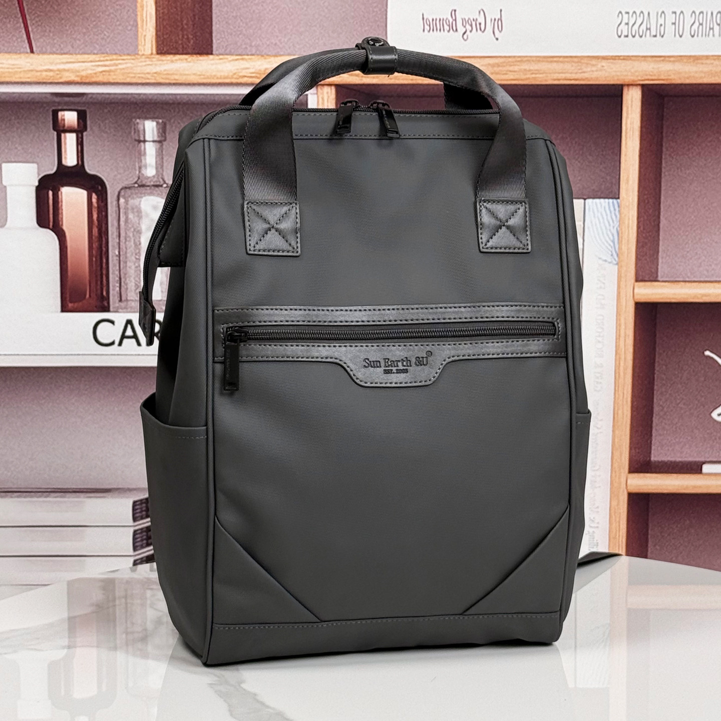 日本Sun新款双肩包男女大容量通勤电脑背包防水学生书包出差旅行