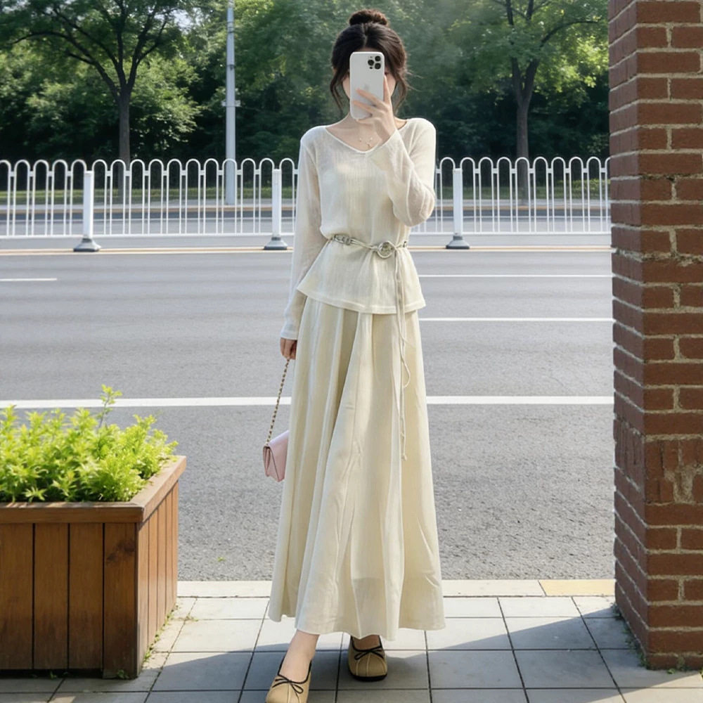 夏装穿搭一整套2026独特漂亮小香风淡人高知得体气质套装连衣裙子
