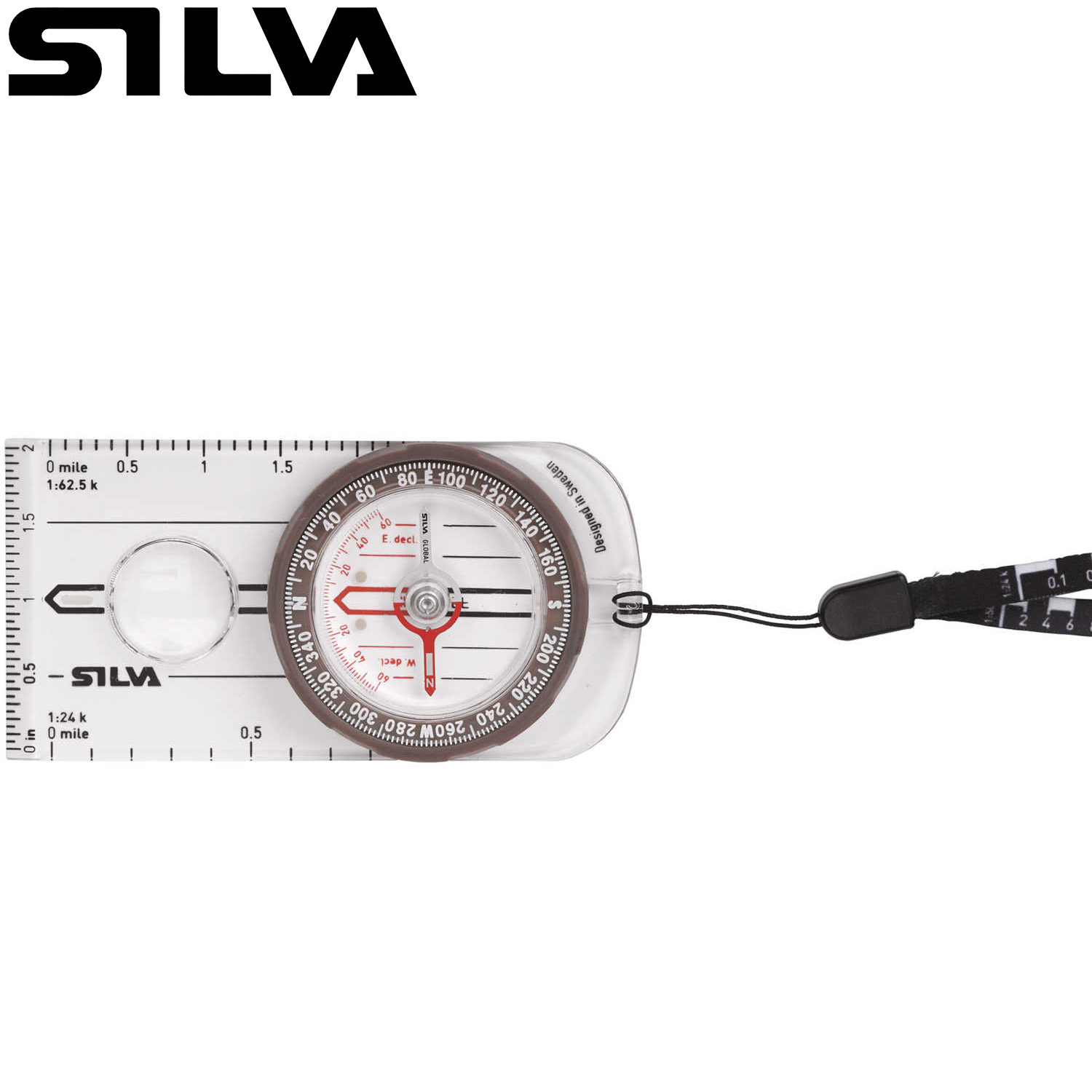 瑞典SILVA GLOBAL专业稳定全球通用夜光定向物理性指南北针罗盘