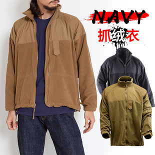 美国原品公发NAVY战术抓绒衣内胆男式摇粒绒户外防风加厚保暖外套