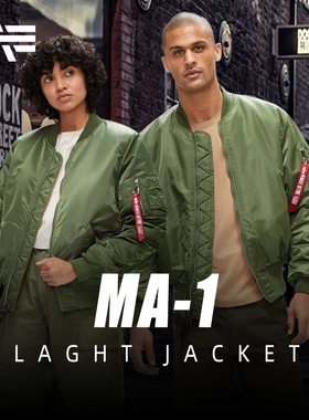 美国ALPHA阿尔法MA-1飞行夹克男女秋冬棉衣流行潮外套MA1防风夹克