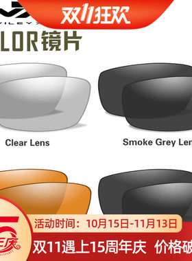 美国Wiley X威利视Valor替换镜片备用下场战术护目镜片防破片镜片