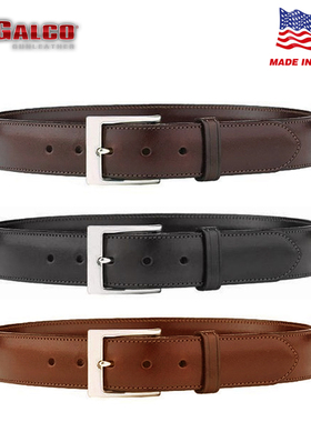 美国进口行货 GALCO SB3 全手工制作 纯牛皮皮带 西装正装腰带