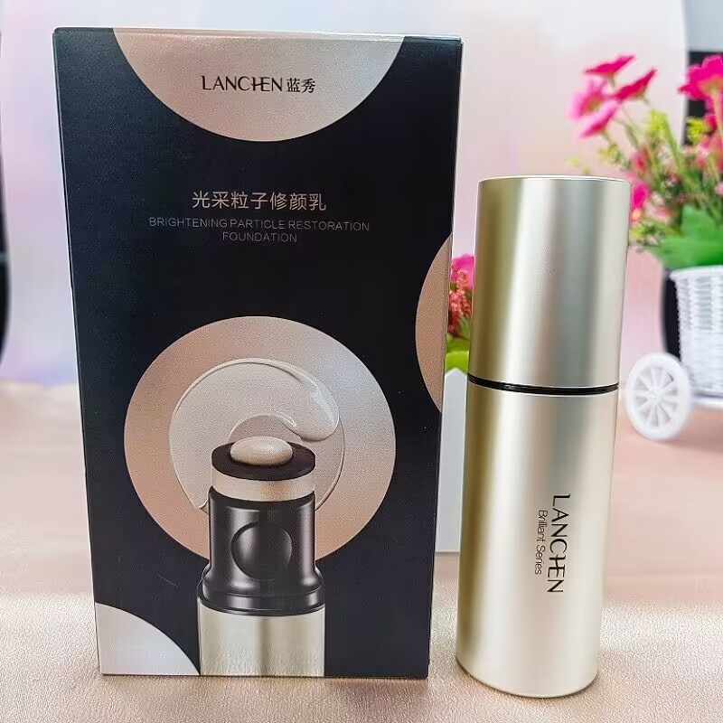 蓝秀光采粒子修颜乳遮瑕隔离保湿提亮肤色气垫CC棒BB霜粉底液正品