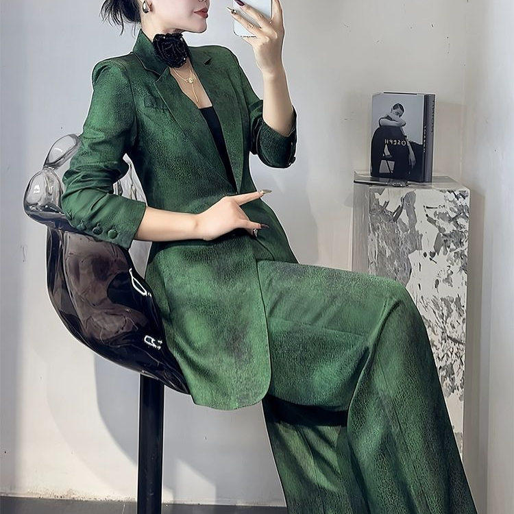 深圳南油西装职业套装女2026新款春季职业正装时尚高级感收腰西服