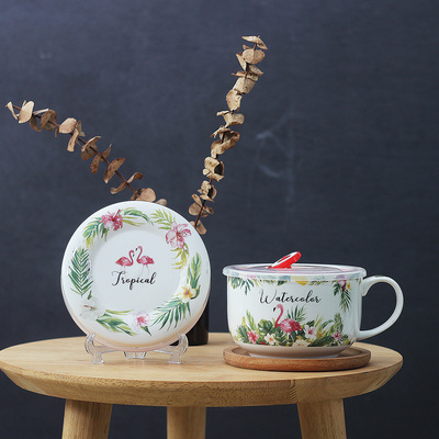 陶瓷早餐牛奶杯耐高温面碗