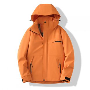 情侣夹克棉服男装潮流韩版秋冬季大码防风保暖连帽冲锋衣外套男