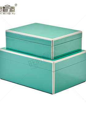 新中式风客厅创意摆件套色装饰品