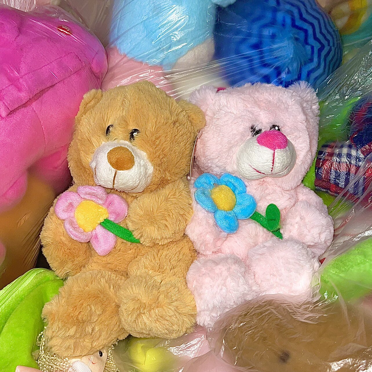 少量昭和小熊超萌卧室花朵情侣礼物节日毛绒玩具公仔